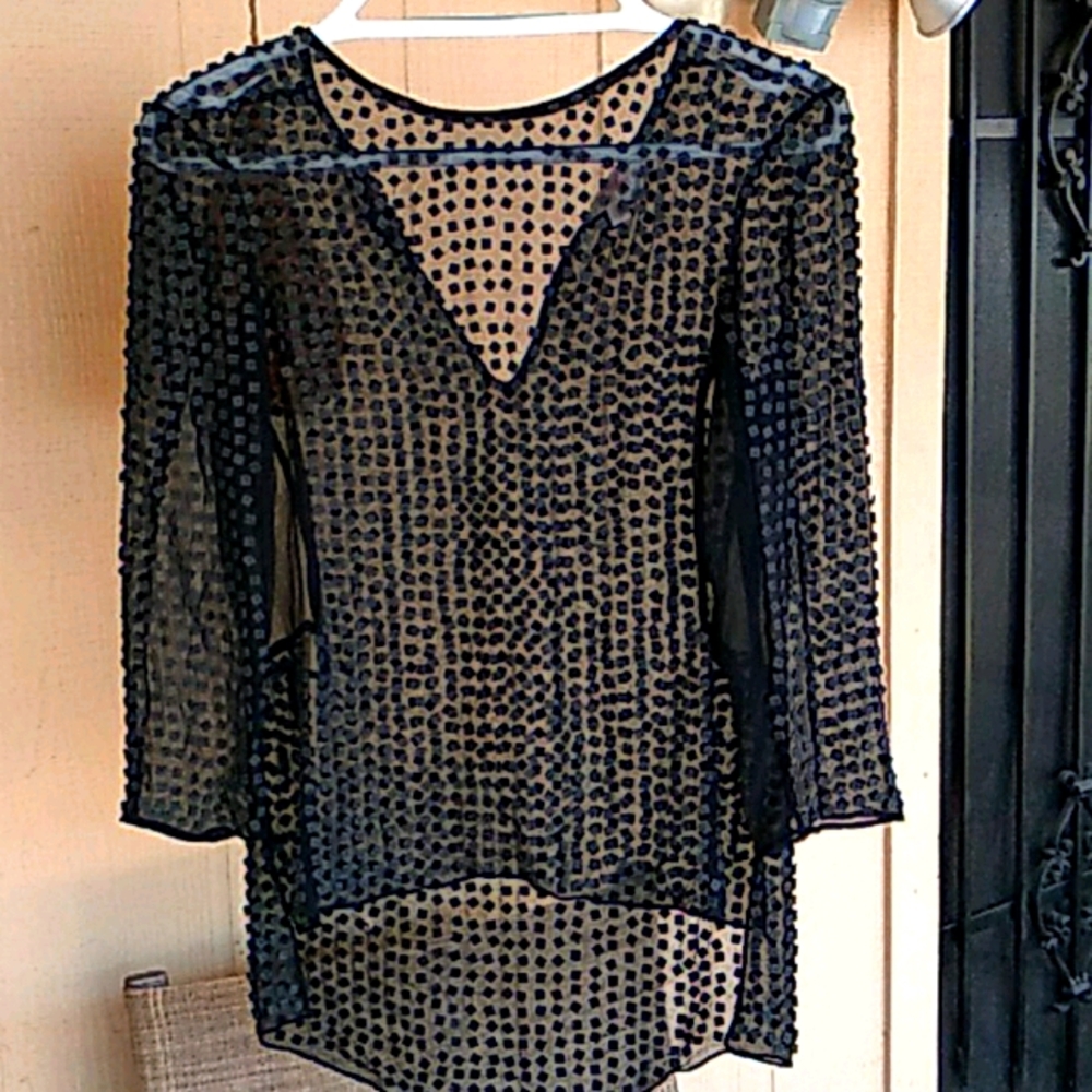 Sexy sheer blouse